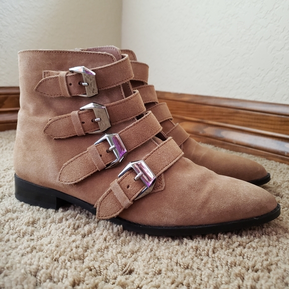 Asos Design Alissa Buckled Flat Boots - Picture 2 of 11